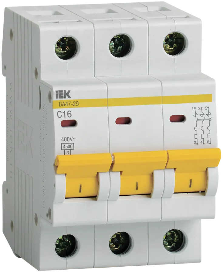  Выключатель 3х полюс ИЭК 16А 