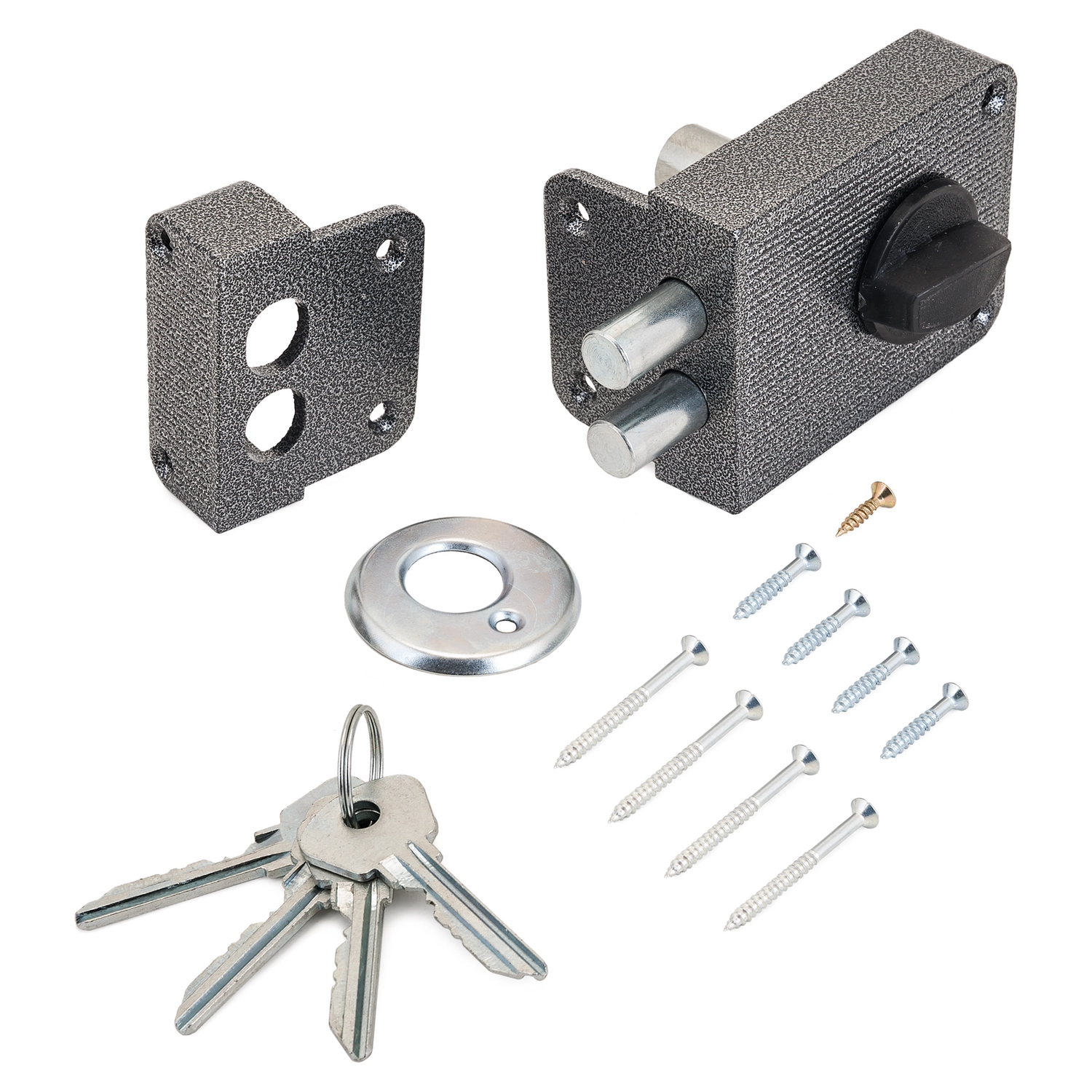  Замок накладной ЗН 1- 3  СЕРЕБРО