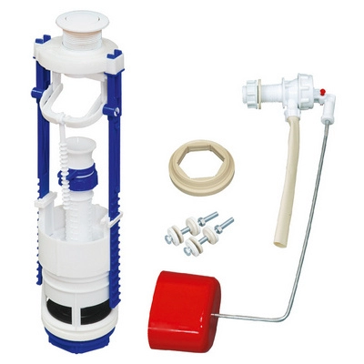  Арматура д/бачка кнопочная с мембр, бок.подвод АС-7.1 /007007/