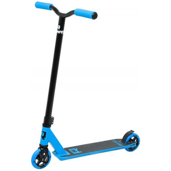  Самокат RRAMPA трюковой  360 AL 110, голубой/черный *