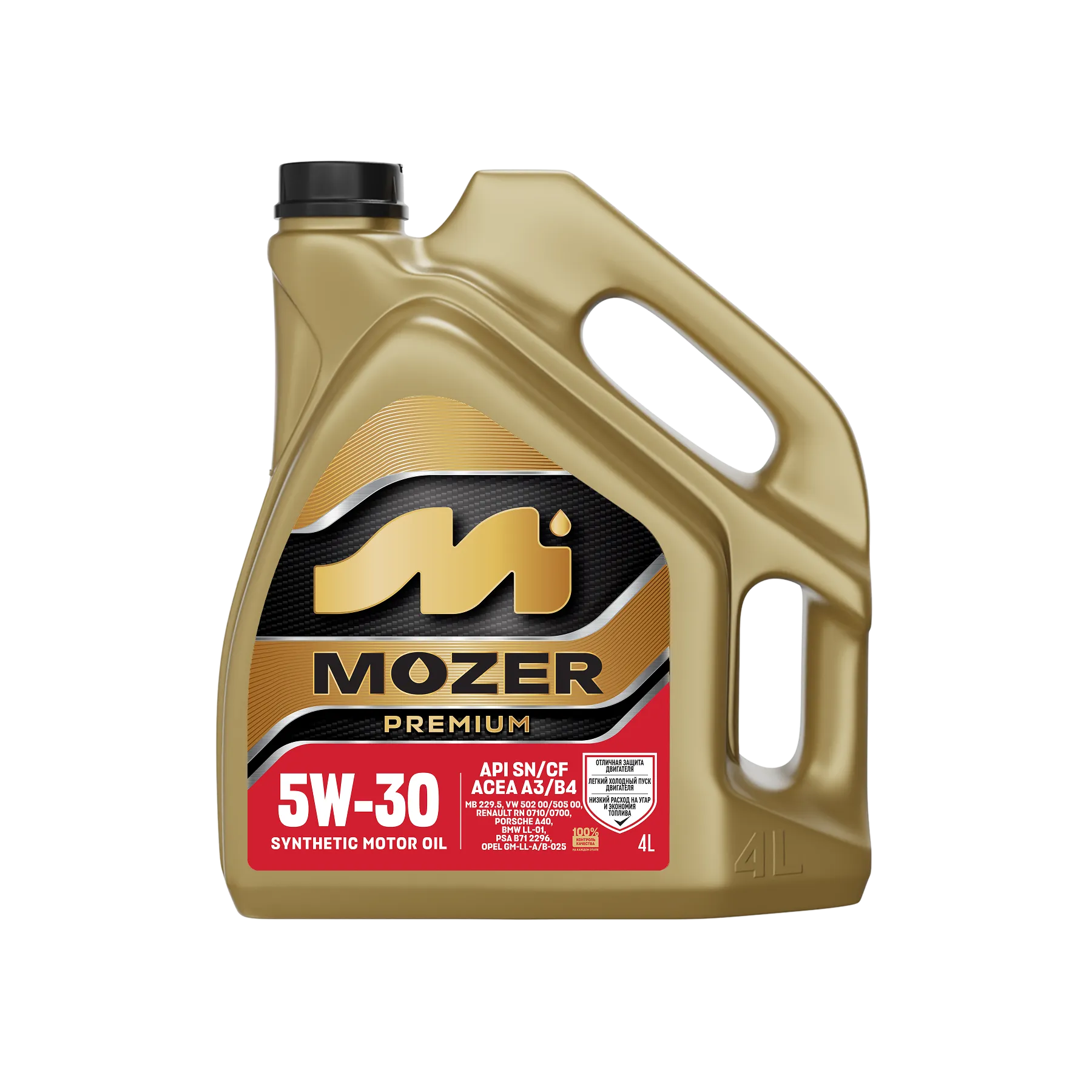  [М] Масло MOZER PREMIUM SAE 5W-30 API SN/CF А3/В4 4л