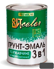  Грунт эмаль ВИТ КОЛОР графитовый серый 2,6кг по ржавчине 
