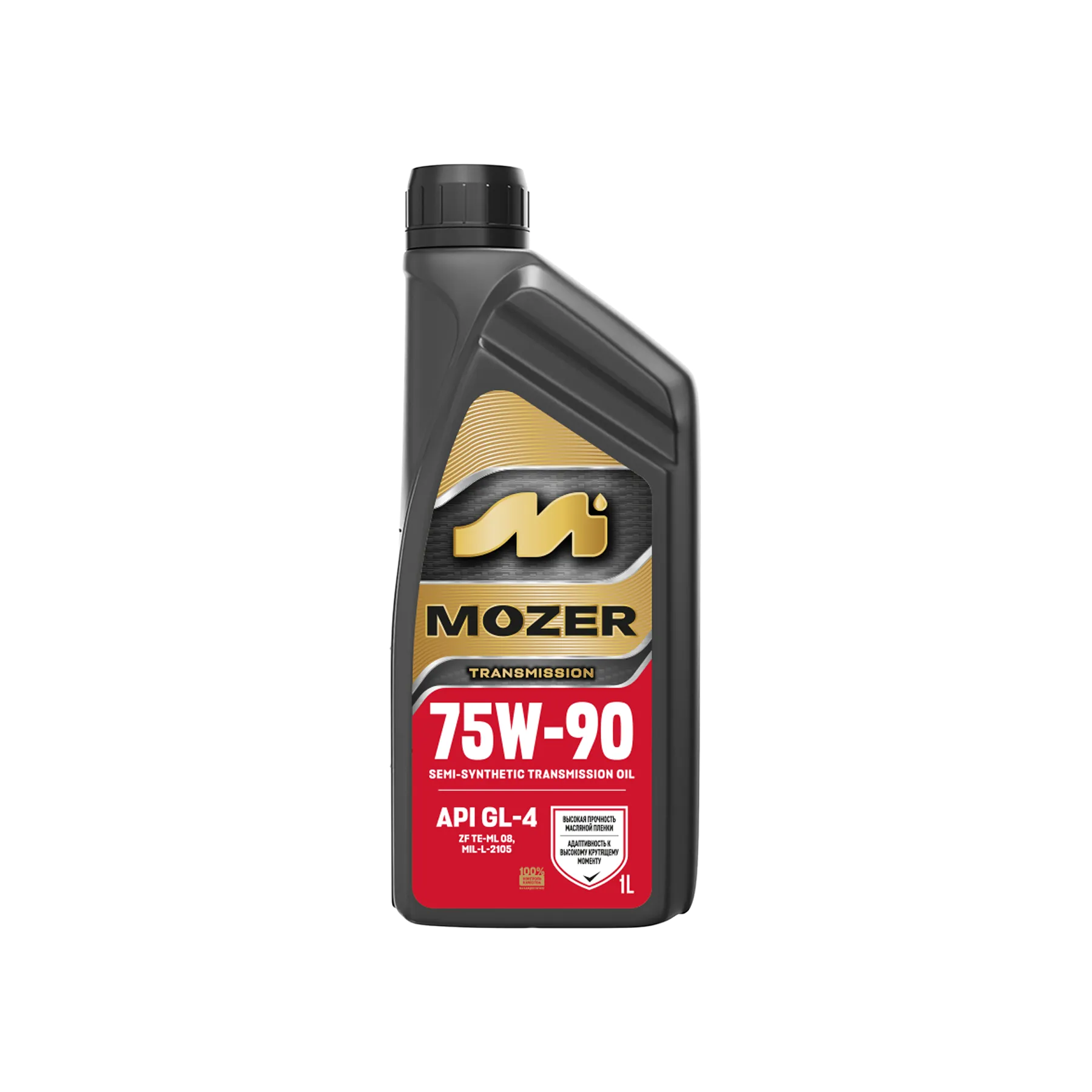  [М] Масло MOZER TRANSMISSION SAE 75w-90 API GL-4 (п/син.)  1л