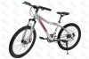  Велосипед TRINX 24" N104 рама 14,5", белый/розовый-серый *