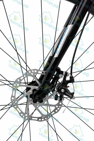  Велосипед TRINX 700С Free 2.0 рама 470мм, черный мат/синий-серебряный *