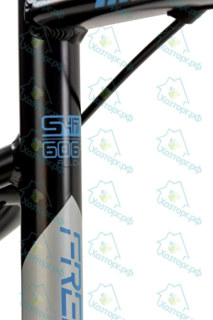  Велосипед TRINX 700С Free 2.0 рама 470мм, черный мат/синий-серебряный *