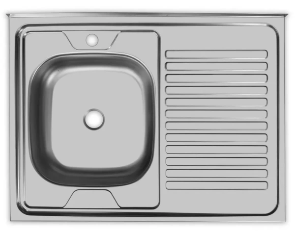  Мойка нерж 60*80 (толщ. 0,40мм) левая 