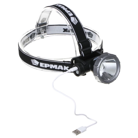  Фонарь налобный аккум. 2000мАч, 3 режима, USB /221-075/ 