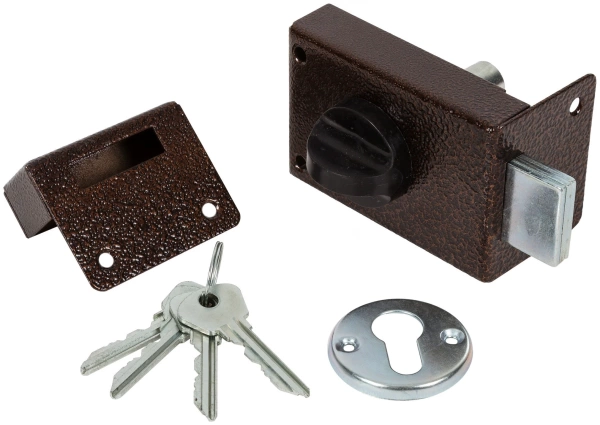  Замок накладной ЗН 1- 2  МЕДЬ