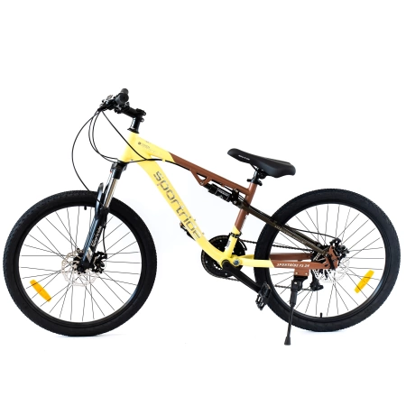  Велосипед SPORTRIDE FS 24 (24 ск., рост OS) бежевый 2025