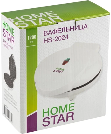  Вафельница ЭЛЕКТР. 1,20кВт HOMESTAR HS-2024 венские вафли 
