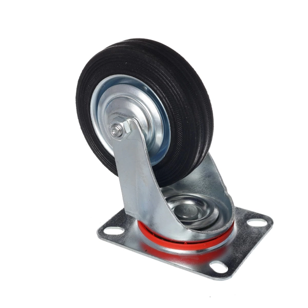 Опора колесная поворотная платформа 100мм /0348/