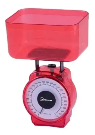  Весы настольные кухонные мех (1кг) с чашкой HOMESTAR HS-3004
