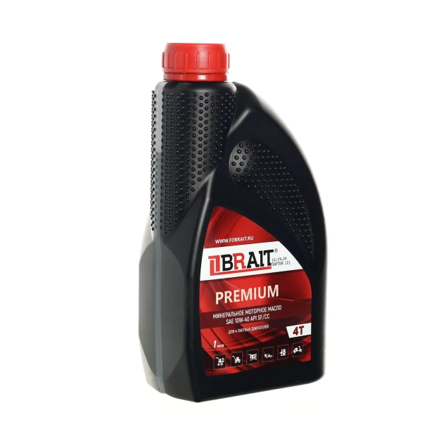  [М] Масло д/четырехтактных двигателей минерал. 1,0л (д/картера мотоблока, генератора)