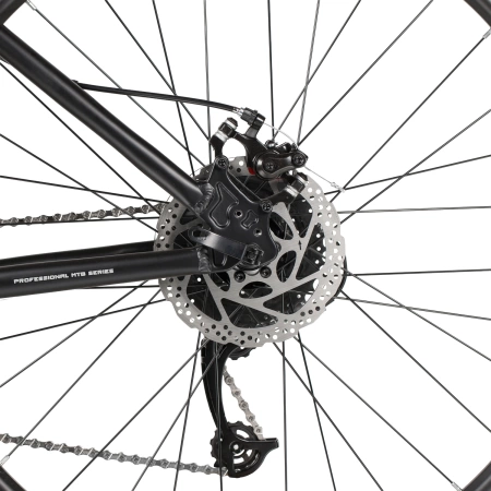  Велосипед FOXX MERIDIAN 26" черный, алюминий, рама 14" 