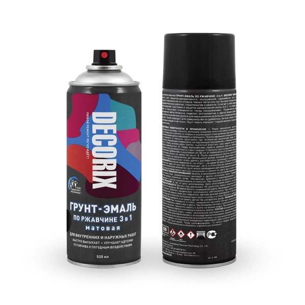  Грунтовка ЧЕРНАЯ DECORIX  0,52л