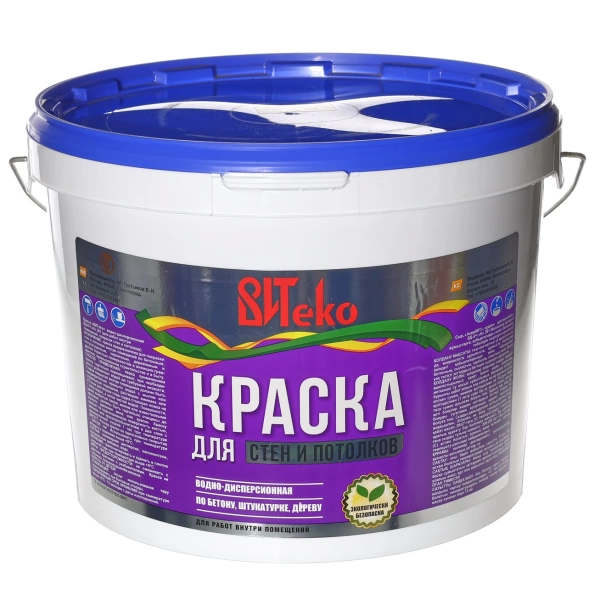  Краска в/эм д/стен и потолков ВДКЧ"Н"-201 13,0кг супербелая ВИТеко