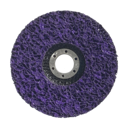  Круг зачистной коралловый 125мм фиолетовый (жесткий) /135-113/
