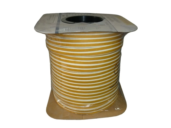  Уплотнитель самоклеящийся Р  9*5,5мм 100м белый, коричневый