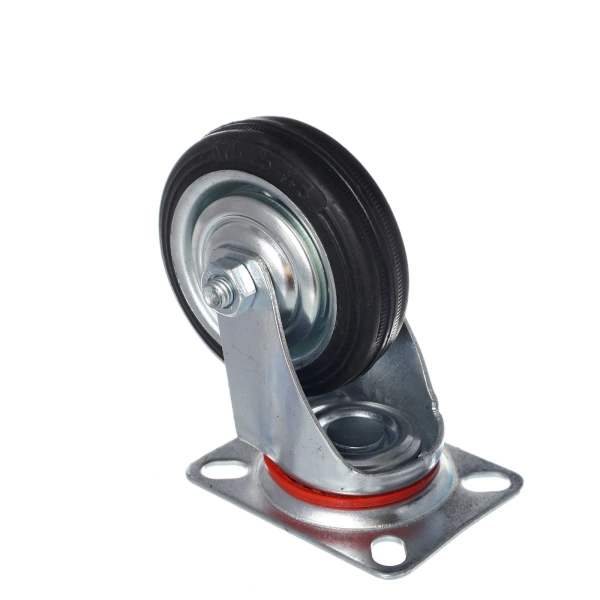  Опора колесная поворотная платформа  75мм /0347/