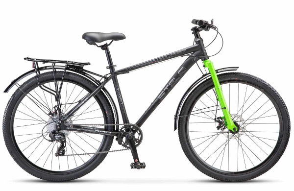  Велосипед STELS 27,5" Navigator-700 MD курьер Z010, рама 21", черный мат. /LU098384/