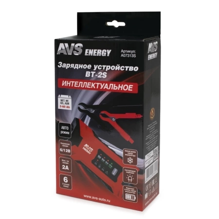  Зарядное устройство АКБ ЕРМАК (6/12В, 2А, до 60А/ч) /771-195/ * 