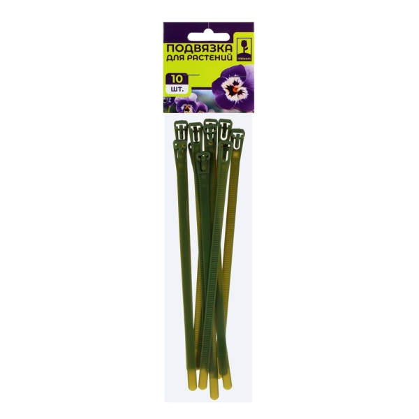  Подвязка д/растений 0,7мм *20см (10шт) нейлон /154-059/