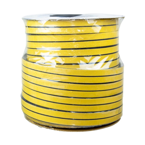  Уплотнитель самоклеящийся D 14*12мм 40м черный  