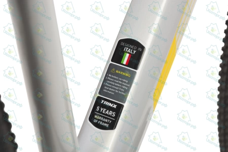  Велосипед TRINX 27,5" Х8 Elite рама 16", серый/черный-желтый *