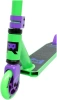  Самокат RRAMPA трюковой  180 AL 110, зеленый/пурпурный *