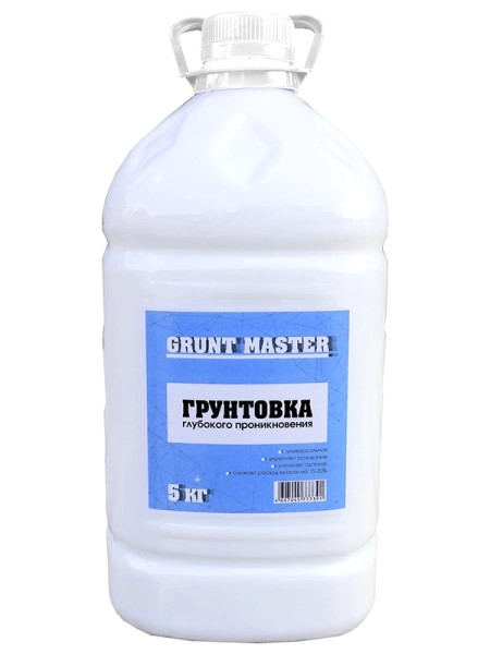 Грунтовка глубокого проникновения  5,0л GRUNT MASTER
