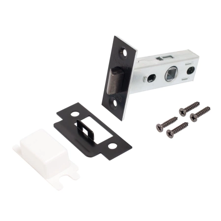  Защелка межкомн. АЛЛЮР "ТИНА" РУЧКА ЧЕРНЫЙ МАТОВЫЙ /15717/ 